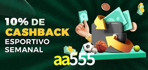 10% de bônus de cashback na aa555